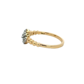 18k Yellow Gold and Diamond Fancy Ring in size 5.5 and total gold weight of 2.52g